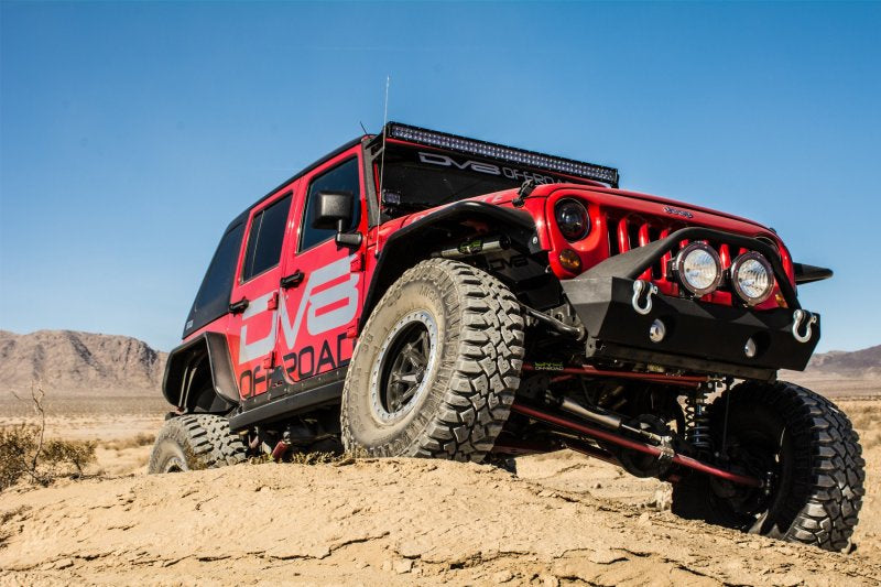 DV8 Offroad 07-18 Jeep Wrangler JK Front & Rear Flat Tube Fenders FENDB-02 FENDB-02 Photo - Close Up