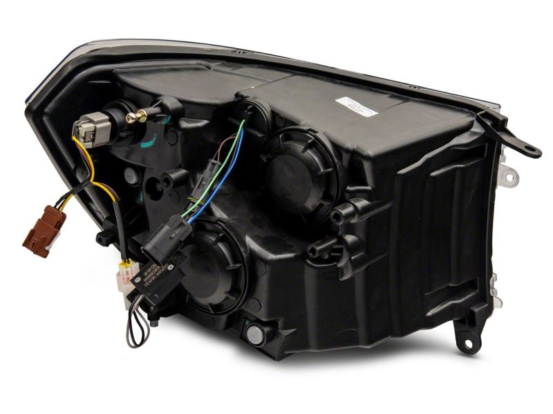 Raxiom 09-18 Dodge RAM 1500/2500/3500 Axial Series Headlights w/ LED Bar- Blk Housing (Clear Lens) R131481 R131481 Photo - Close Up