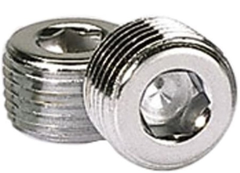 Moroso Chrome Plated Pipe Plugs, 1/2" NPT, Two Per Pack 39153 User 1