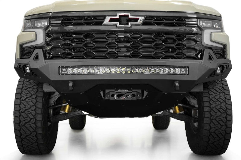 Addictive Desert Designs 2022+ Chevy Silverado 1500 ZR2 Stealth Fighter Front Bumper F120083030103 F120083030103 Photo - Mounted