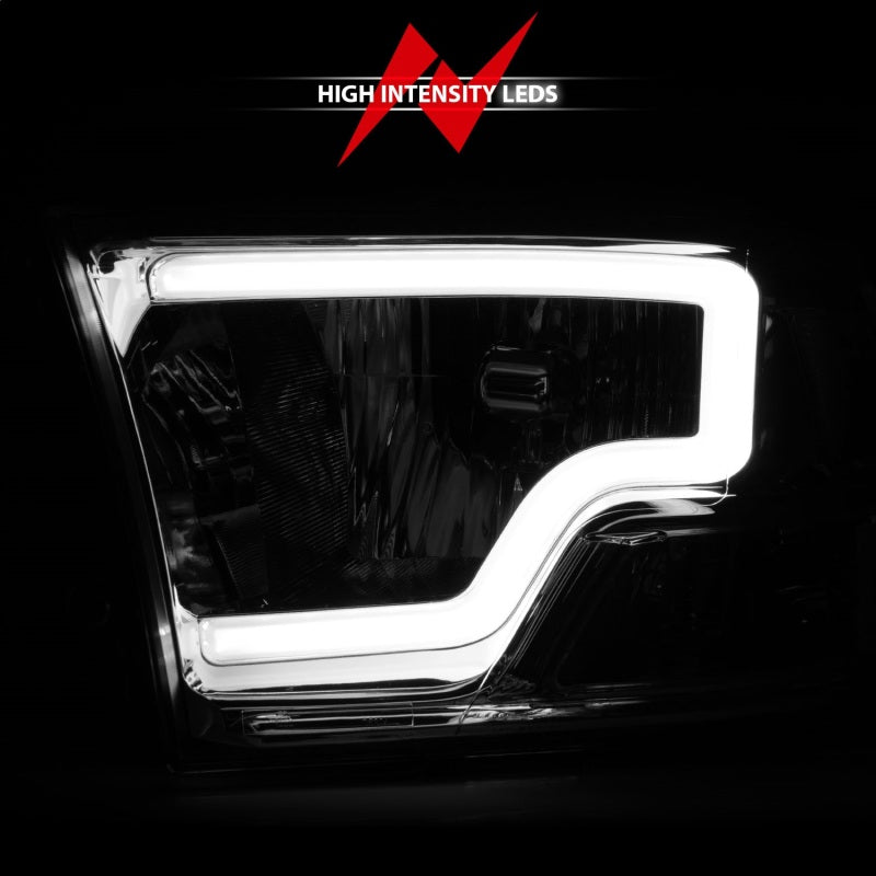 ANZO 2009-2018 Dodge Ram 1500/ 2500/ 3500 Crystal Headlights w/ Light Bar Chrome Housing 111516 111516 Photo - Unmounted