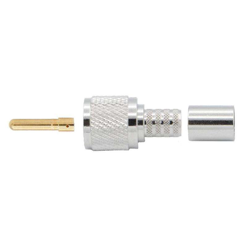 Rugged Radios Crimp-on Male PL-259 UHF Connector for Rugged LMR400-UF - RG8 Cable UHF-CONN-M-LMR400 UHF-CONN-M-LMR400 Photo - Primary