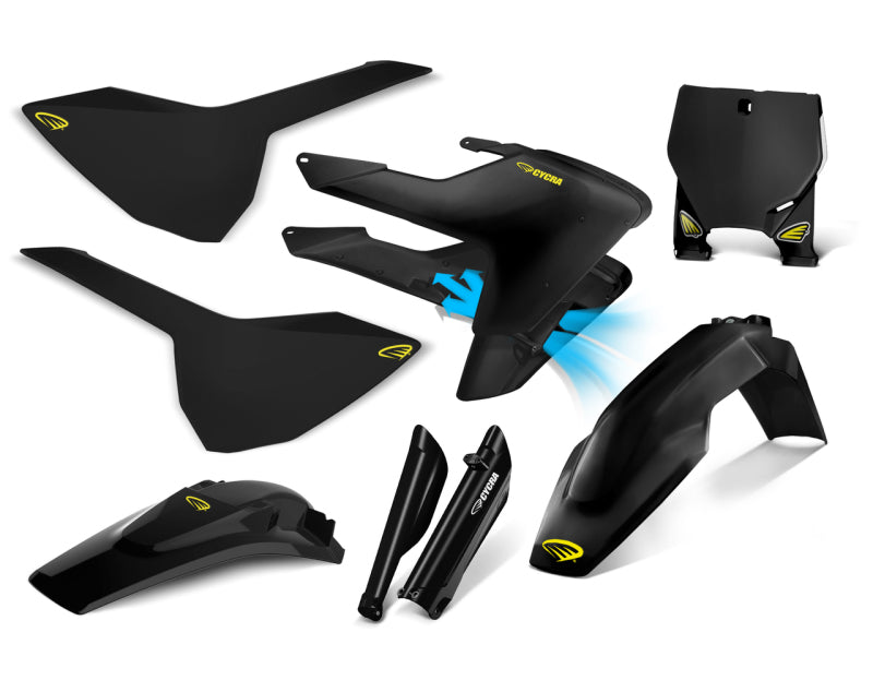 Cycra 16-18 Husqvarna FC250 Powerflow Body Kit Black 1CYC-9321-12 1CYC-9321-12 Photo - Primary