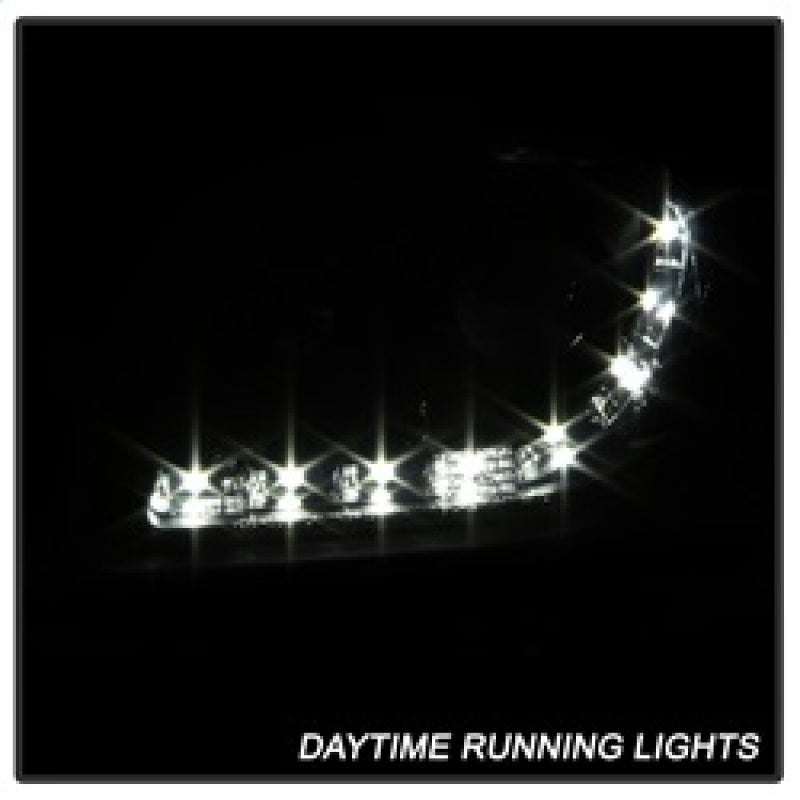 Spyder Audi A4 06-08 Projector Headlights Halogen Model Only - DRL Black PRO-YD-AA405-DRL-BK 5008572 5008572 Photo - Unmounted