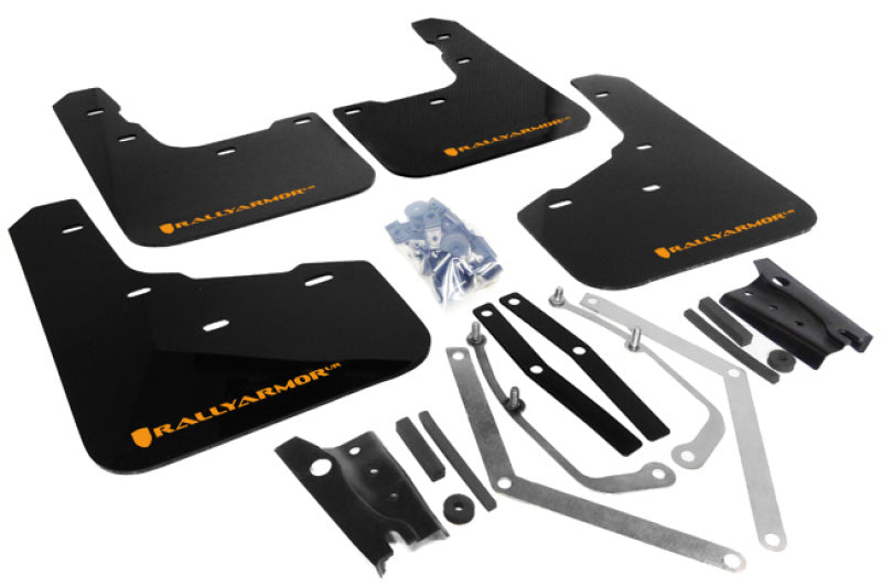 Rally Armor 13-19 Ford Fiesta ST UR Black Mud Flap w/ Orange Logo MF29-UR-BLK/OR MF29-UR-BLK/OR User 1