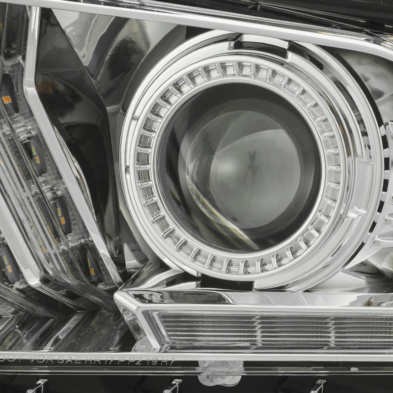 AlphaRex 10-12 Ford Mustang PRO-Series Projector Headlights Plank Style Chrome w/Top/Bottom DRL 880111 880111 User 3