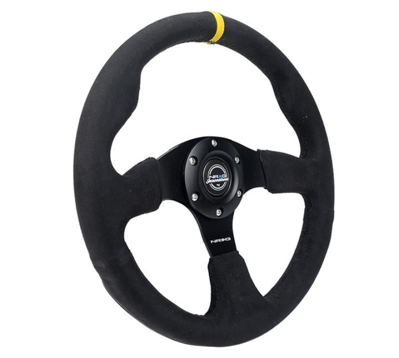 NRG Reinforced Steering Wheel (320mm) Alcantara Steering Wheel w/ Black Stitching RST-012SA RST-012SA User 1