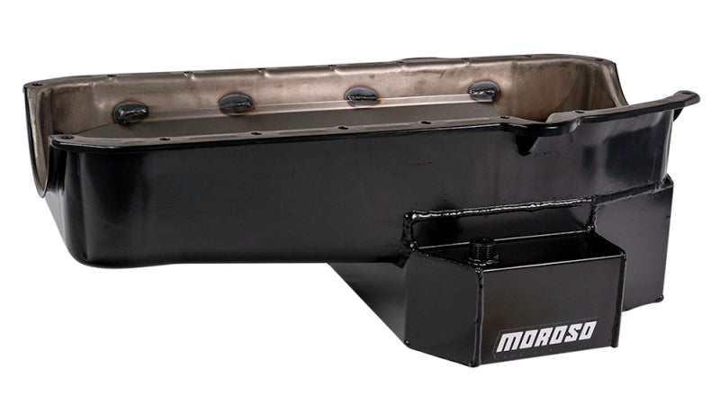 Moroso Pre-80 Chevrolet Small Block (w/2 Piece Seal) Road Race Wet Sump 7qt 7.5in Steel Oil Pan 21813 21813 User 1
