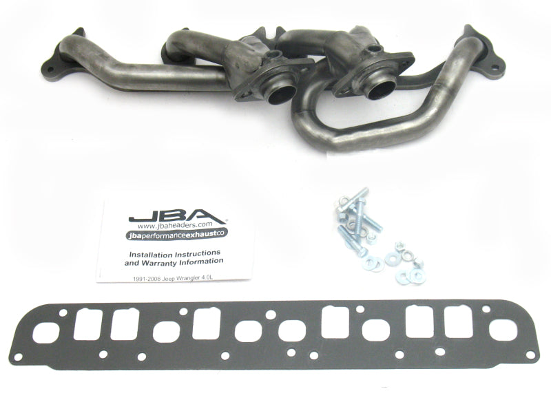 JBA 00-06 Jeep 4.0L 1-1/2in Primary Raw 409SS Cat4Ward Header 1527S 1527S Photo - Primary