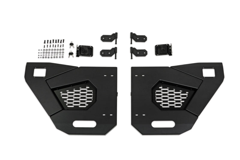DV8 Offroad 18-22 Jeep Wrangler JL/JT Spec Series Half Doors - Rear Set HDJL-02R HDJL-02R Photo - Unmounted