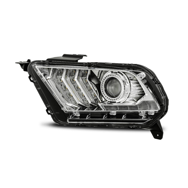 AlphaRex 10-12 Ford Mustang PRO-Series Projector Headlights Plank Style Chrome w/Top/Bottom DRL 880111 880111 User 1