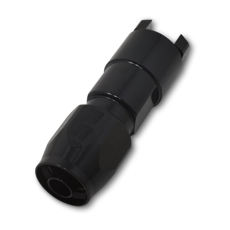 Russell Performance 5/16in SAE Quick Disc Female to -6 Hose Black Straight Degree Hose End 611253 611253 Photo - out of package