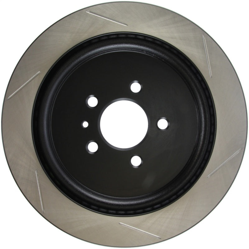 StopTech Premium High Carbon 13-14 Ford Mustang/Shelby GT500 Right Rear Disc Slotted Brake Rotor 126.61105SR 126.61105SR Photo - Unmounted