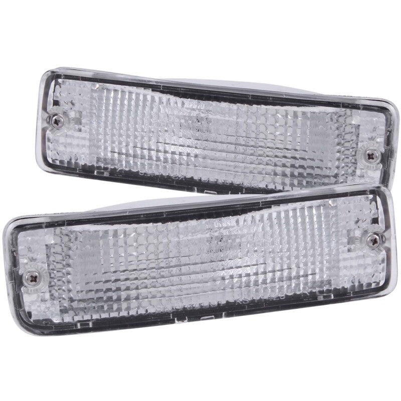 Anzo 1989-1995 Toyota Pickup Euro Parking Lights Chrome w/ Amber Reflector 511019 Photo - Primary