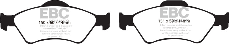 EBC 06 Honda Fit 1.5 Greenstuff Front Brake Pads DP21781 DP21781 Photo - Primary