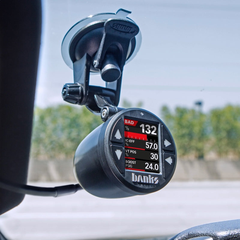 Banks Power 17-19 GM 2500 6.6L L5P Derringer Tuner (Gen 2) w/ 1.8in iDash DataMonster 66793 66793 Photo - Mounted