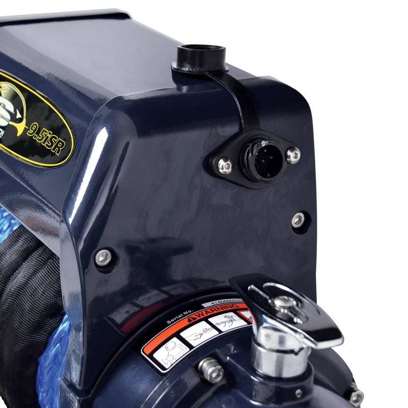 Superwinch 9500 LBS Integrated 12 VDC 3/8in x 80ft Synthetic Rope Talon 9.5iSR Winch 1695211 1695211 Photo - Unmounted