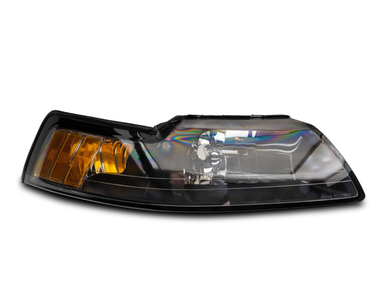 Raxiom 99-04 Mustang Axial Series OEM Style Replacement Headlights- Black Housing (Clear Lens) 413419 413419 Photo - Close Up