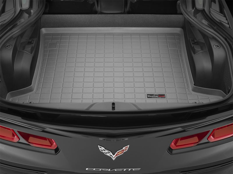 WeatherTech 14+ Chevrolet Corvette Cargo Liners - Grey 42673 42673 Photo - Mounted