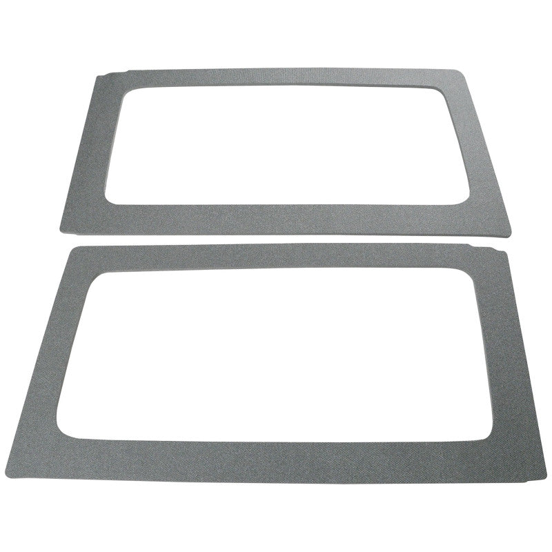 DEI 11-18 Jeep Wrangler JK 2-Door Boom Mat Rear Side Window Trim - 2 Piece - Gray 50153 50153 Photo - Primary