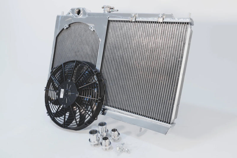 CSF Mitsubishi Evo 7/8/9 - Full Size Slim Radiator w/ 12-inch SPAL fan 7075 Photo - out of package