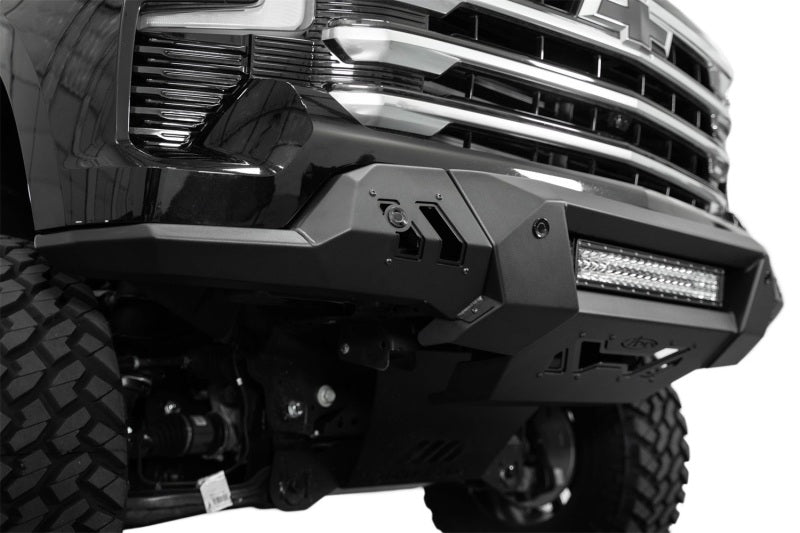 Addictive Desert Designs ADD 2022+ Chevrolet Silverado 1500 Black Label Front Bumper F140300010103 F140300010103 Photo - Mounted