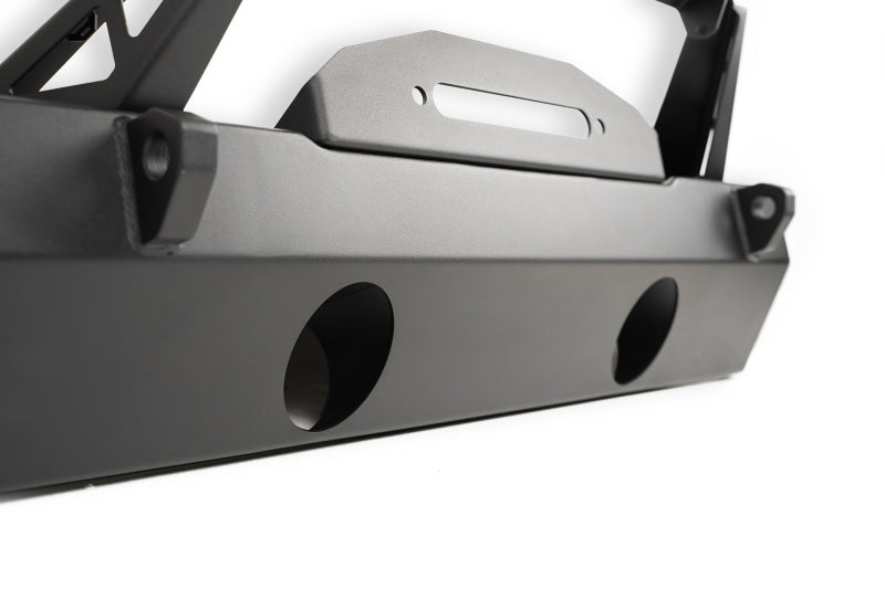 DV8 Offroad 07-23 Jeep Wrangler/Gladiator JT/JK/JL FS-25 Stubby Front Bumper w/Plated Bull Bar FBJL-06 FBJL-06 Photo - Unmounted