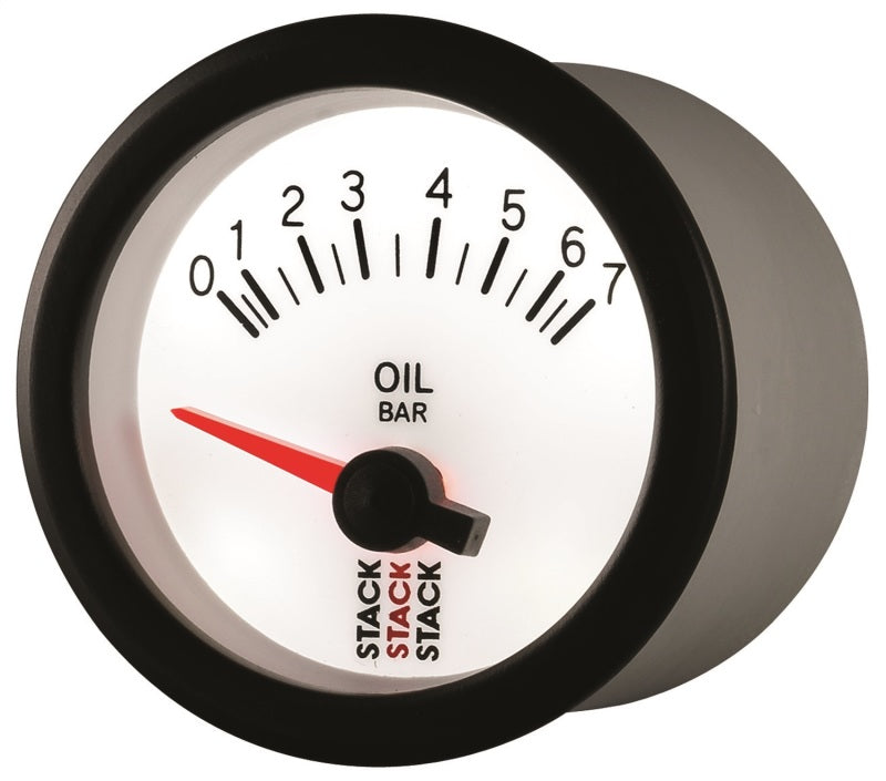 Autometer Stack 52mm 0-7 Bar M10 Male Electric Oil Pressure Gauge - White ST3251 ST3251 User 3