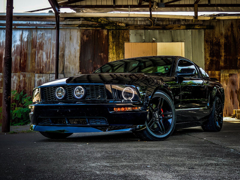 Raxiom 05-09 Ford Mustang GT V6 Axial Series CCFL Halo Projector Headlight- Blk Housing (Smkd Lens) 49121 49121 Photo - Close Up