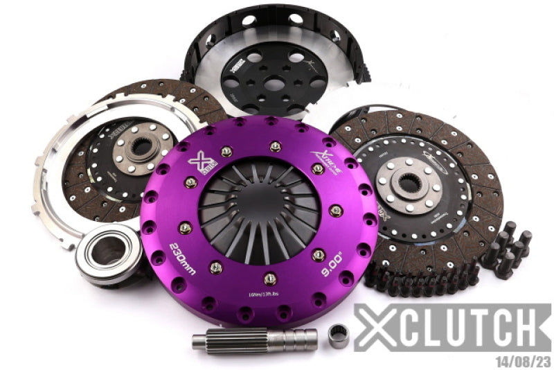 XCLUTCH 06-07 Mazda Mazdaspeed 3 2.3L Turbo 9in Twin Solid Organic Clutch Kit XKMZ23530-2G XKMZ23530-2G Photo - Primary