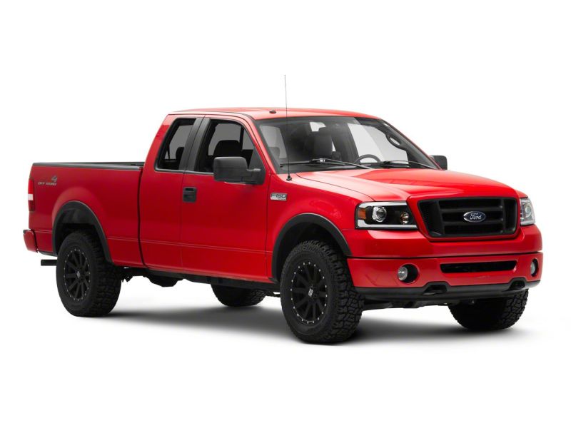 Raxiom 04-08 Ford F-150 Axial Series Projector Headlights w/ SEQL LED Bar- Blk Housing (Clear Lens) T566364 T566364 Photo - Close Up