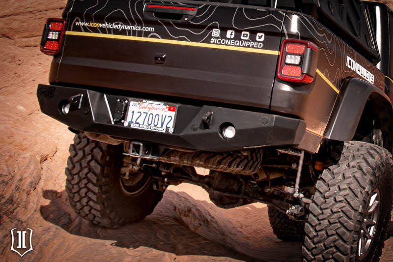 ICON 2020+ Jeep Gladiator JT Pro-Series Rear Bumper 25166 25166 Photo - Mounted