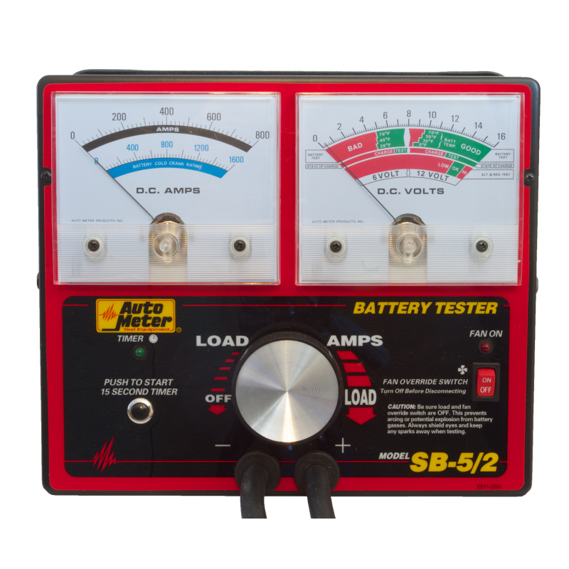 Autometer Battery Tester,800 Amp w/Unloader SB-5/2 User 1