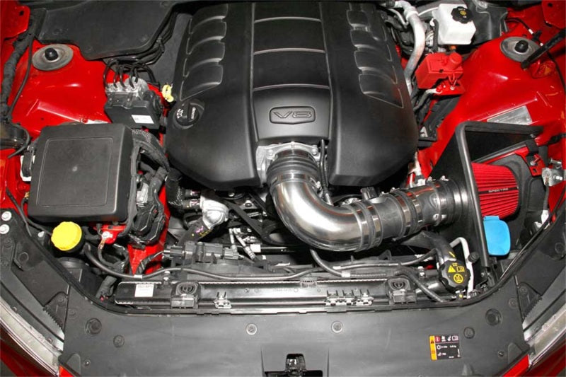 Spectre 08-09 Pontiac G8 V8-6.0/6.2L F/I Air Intake Kit - Polished w/Red Filter 9017 9017 Photo - Mounted