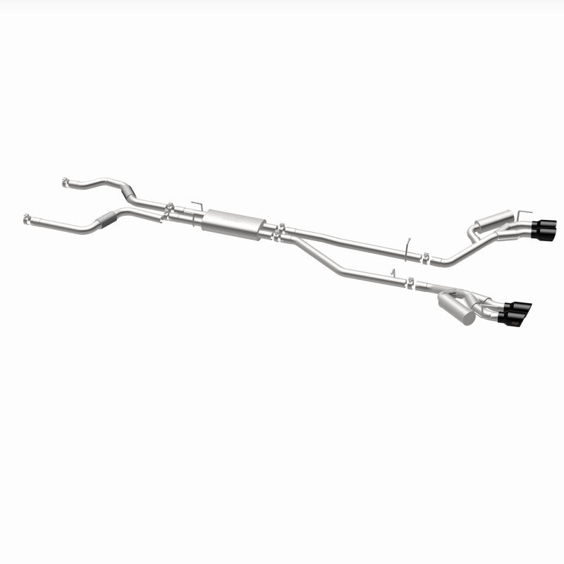 MagnaFlow 20-21 Ford Explorer 3.0L V6 Dual Exit Quad Black Chrome Tip Street Series Cat-Back Exhaust 19515 19515 360 Degree Image Set
