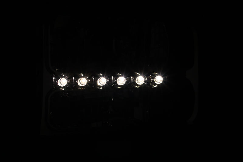 Anzo 2000-2004 Ford Excursion Crystal Headlights Chrome w/ LED 1pc 111088 Photo - Mounted