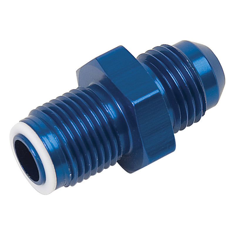 Russell -6 to 14mm x 1.25 O-ring Seal GM TBI Adapter Fitting (Blue Finish) 640810 Photo - Primary