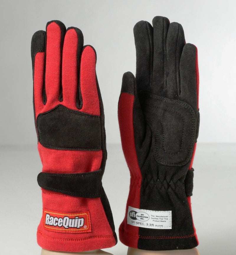 Racequip Race-Quip 355 Racing Gloves; SFI-5 Certified; Color: Red; Size: Small 355012 Photo - Primary