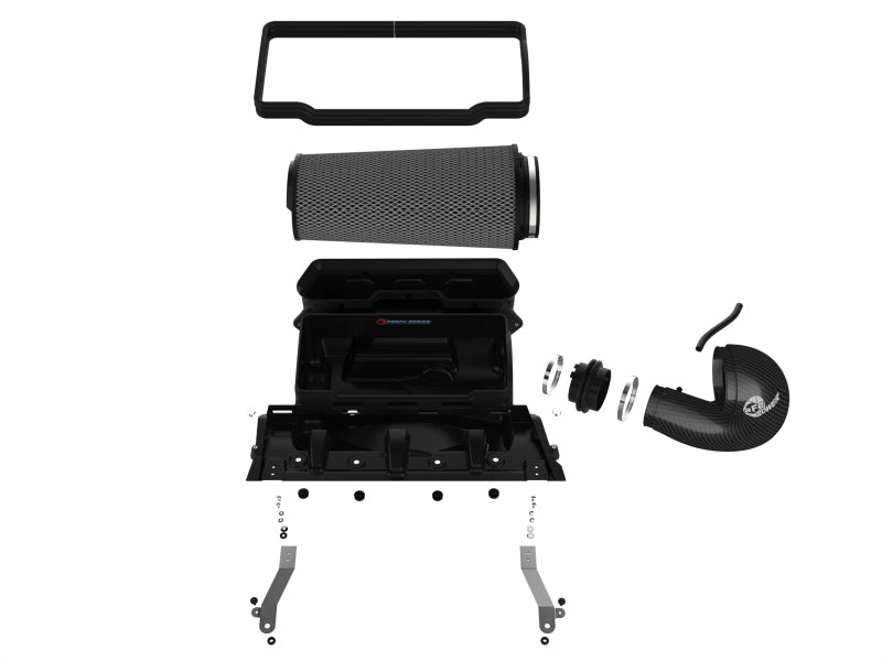 aFe 21-23 RAM 1500 TRX Track Series Carbon Fiber Cold Air Intake System w/ Pro 5R Filter 57-10022K 57-10022K Photo - Unmounted