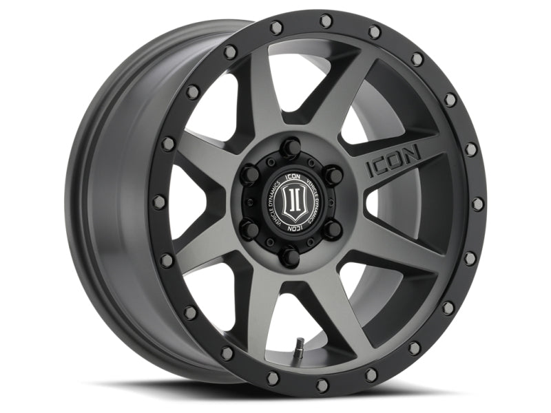 ICON Rebound 18x9 6x5.5 0mm Offset 5in BS 106.1mm Bore Titanium Wheel 1818908350TT 1818908350TT Photo - Primary