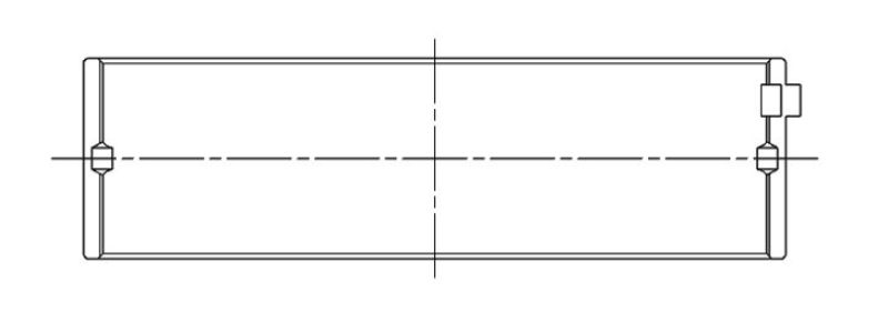 ACL Race Series Main Bearings Nissan V6 VG30DE/VG30DETT Size: .025 4M2737H-.025 Technical Drawing