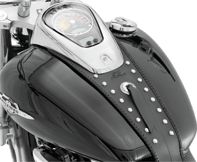 Mustang Motorcycle Mustang 05-08 Suzuki VL800 Volusia, Boulevard C50 Tank Bib w/Studs - Black 93172 93172 Photo - Primary