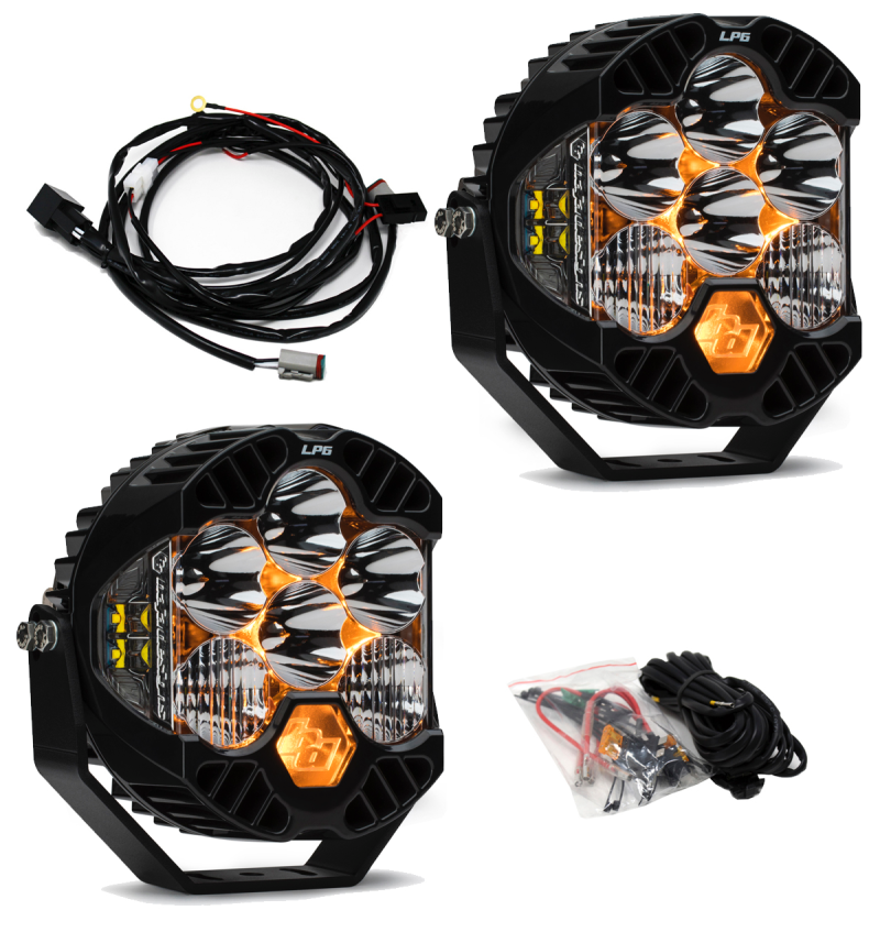 Baja Designs Jeep JL/JT Rubicon Steel Bumper LED Light Kit LP6 447671 447671 User 1
