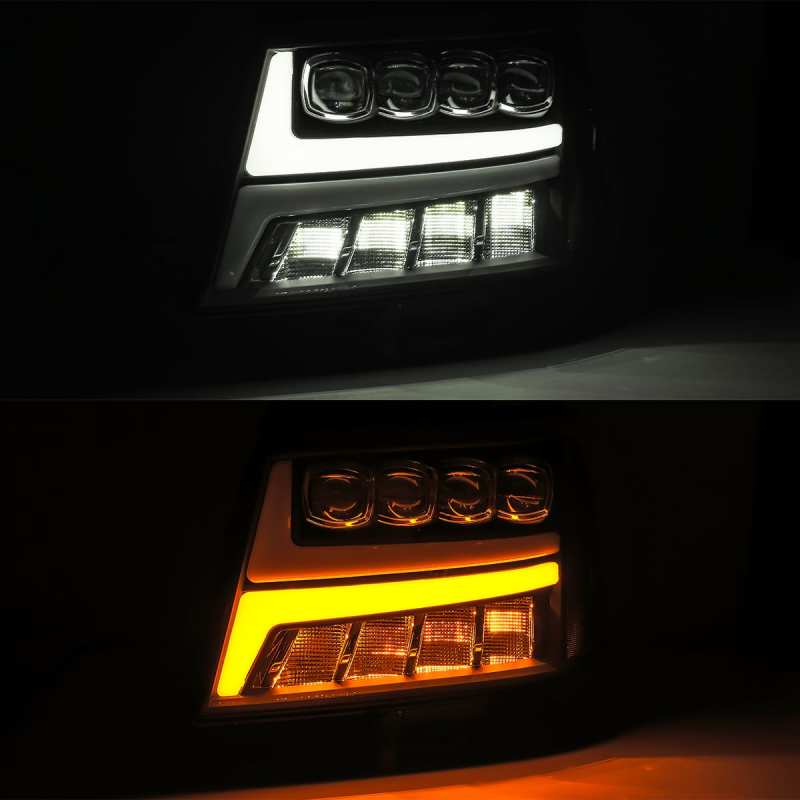 AlphaRex 07-13 Chevy AvalancheáNOVA LED Proj Headlights Plank Style Design Chrome w/Activ Light/DRL 880286 880286 User 2