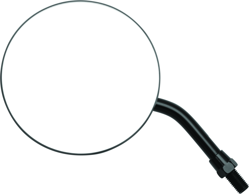 BikeMaster 4in Adjustable Round Mirror 10mm - Each - Black 600801 600801 User 1