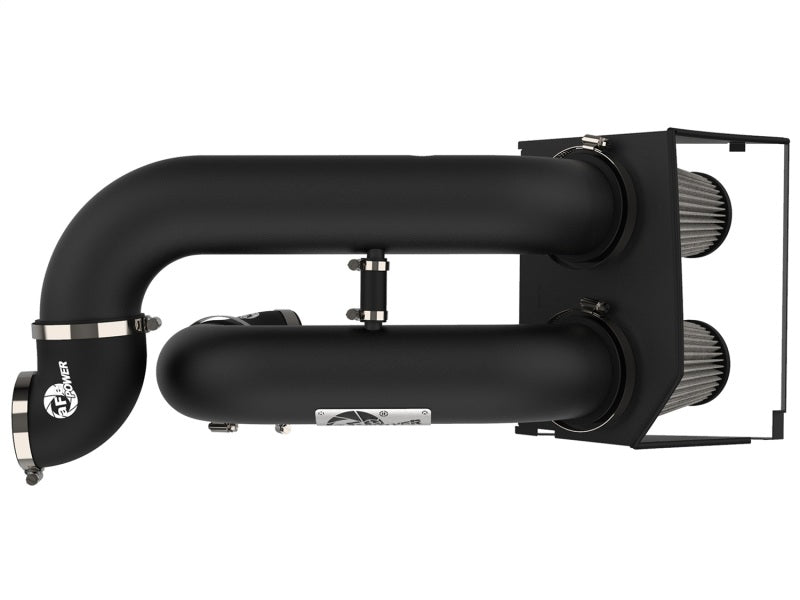 aFe Magnum Force Dual 3-1/2" Stage-2 XP Pro DRY S Cold Air Intake System 51-12972-B Photo - Unmounted