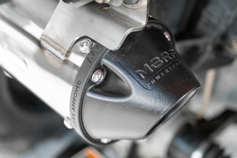 MBRP 15-Up Can-Am OUtlander 450/500/570 US Market Only 5in Performance Series T304 Slip-on Exhaust AT-9214PT AT-9214PT Photo - Close Up