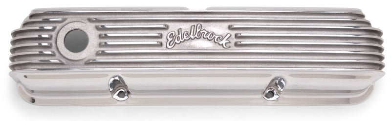 Edelbrock Valve Cover, Classic Series, Ford, 1958-1976 FE V8, Polshed 4162 Photo - Primary