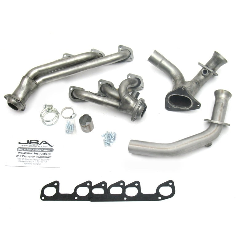 JBA 95-97 Ford Ranger 4.0L OHV 1-1/2in Primary Raw 409SS Cat4Ward Header 1634S 1634S Photo - Primary