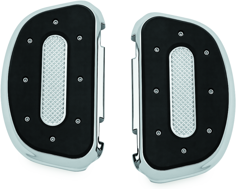 Kuryakyn Heavy Industry Passenger Floorboards Touring Models Chrome 7043 7043 Photo - Primary